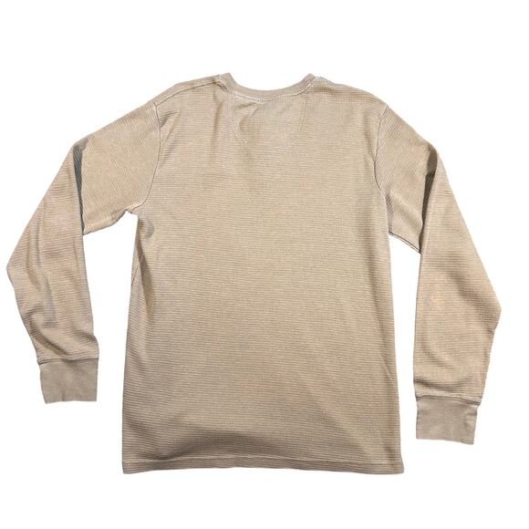 Mossy Oak Tan Earth Tone Thermal Waffle Henley Shirt - Picture 4 of 4